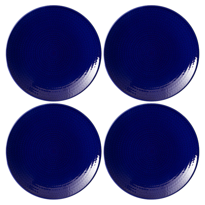 Blå Eld Teller 19 cm 4-er Set, Blau