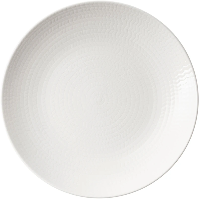 Blå Eld Teller 19 cm, Weiß