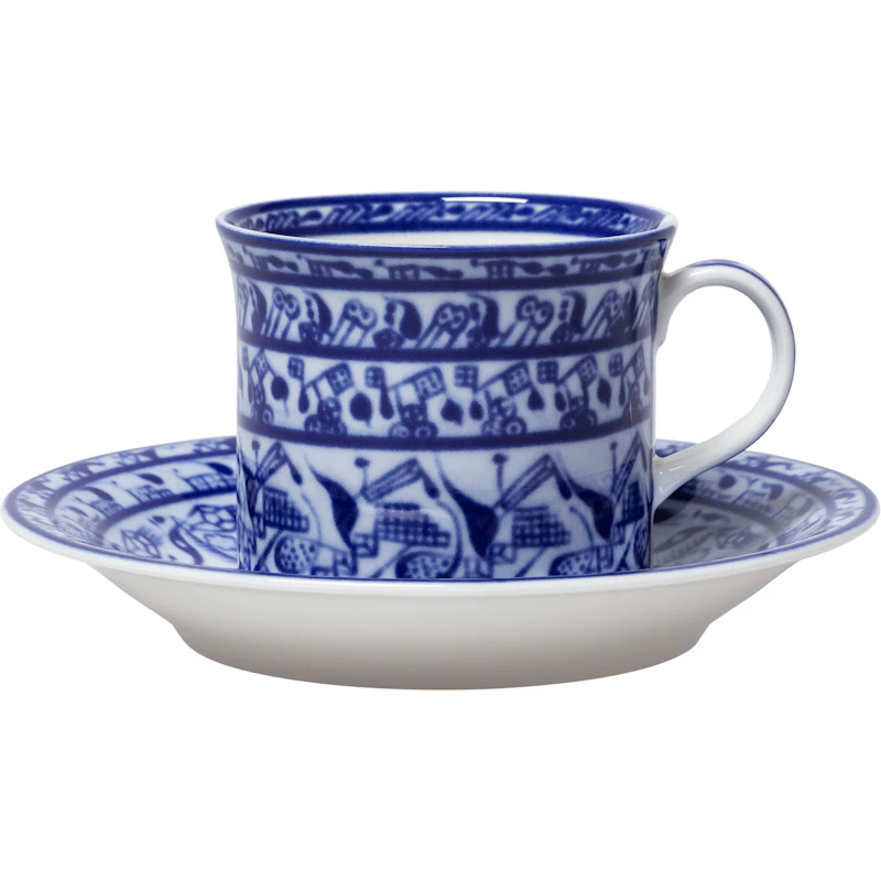 Cobolti Kaffeetasse Mit Untertasse, Blau