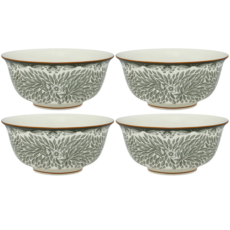 Ostindia Floris Schüssel 50 cl 4-er Set, Grün