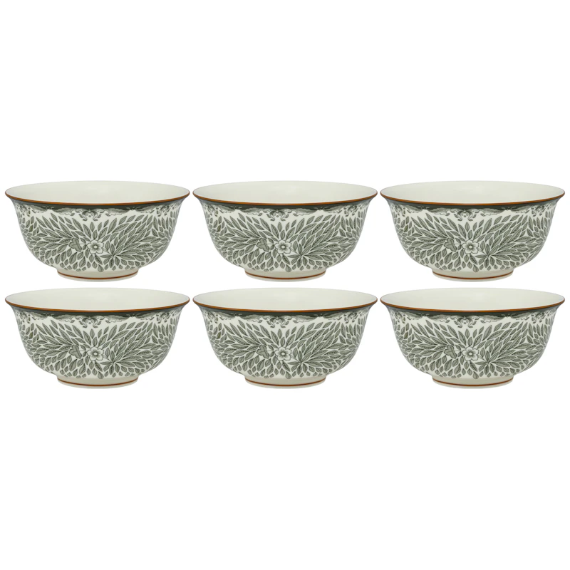 Ostindia Floris Schüssel 50 cl 6-er Set, Grün