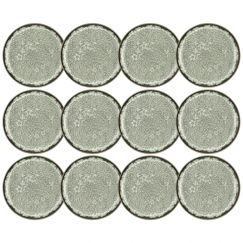 Ostindia Floris Teller 20 cm 12-er Set, Grün