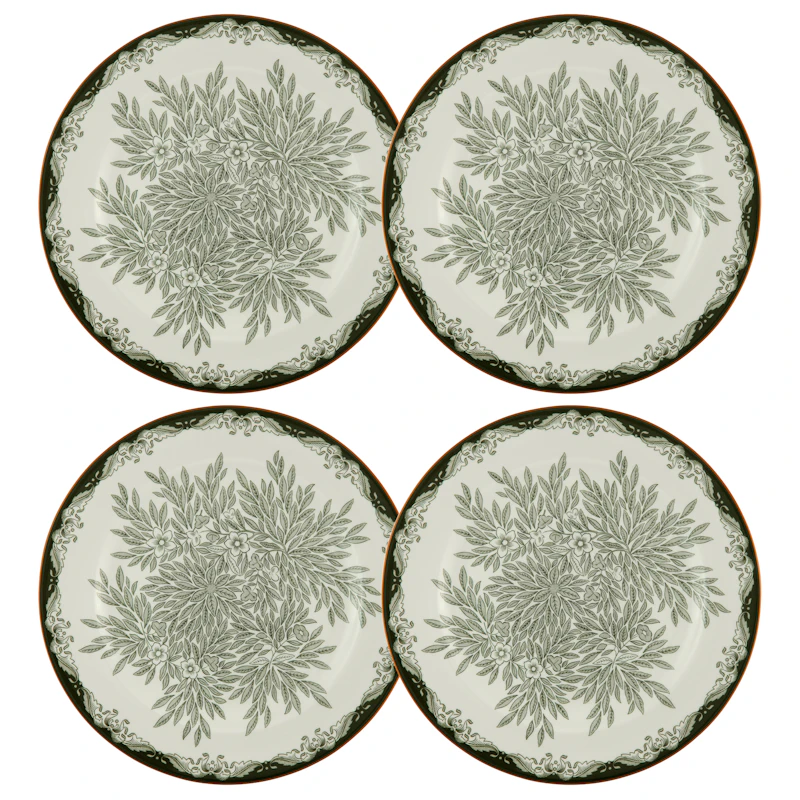Ostindia Floris Teller 27 cm 4-er Set, Grün