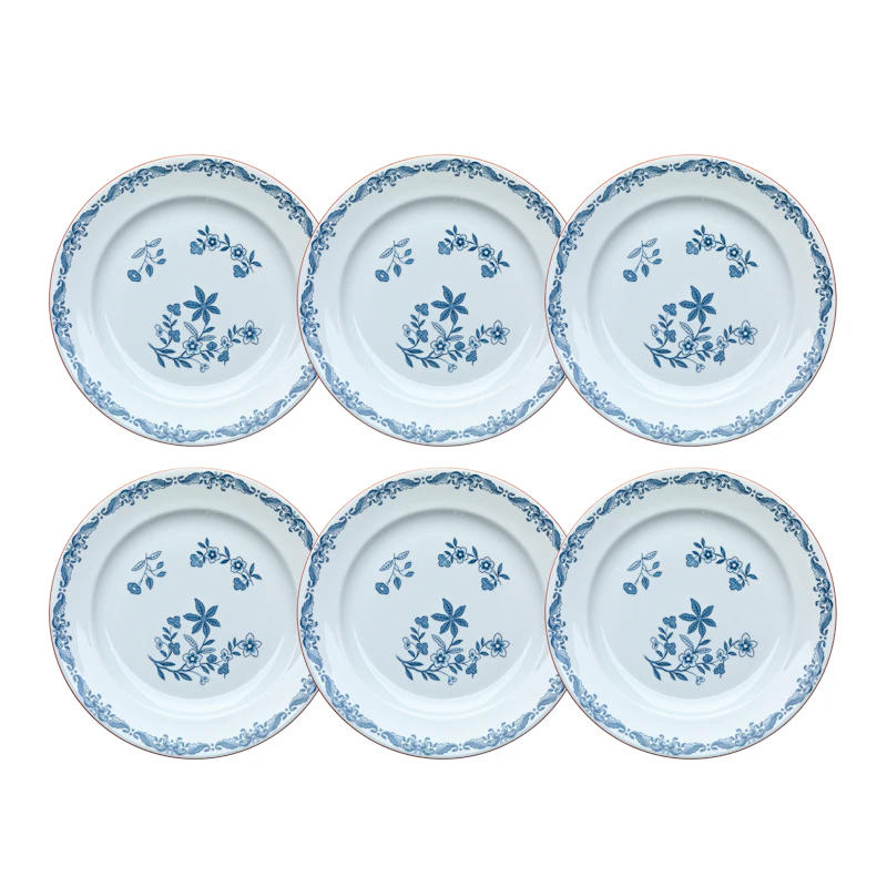 Ostindia Teller 21 cm, 6-er Set