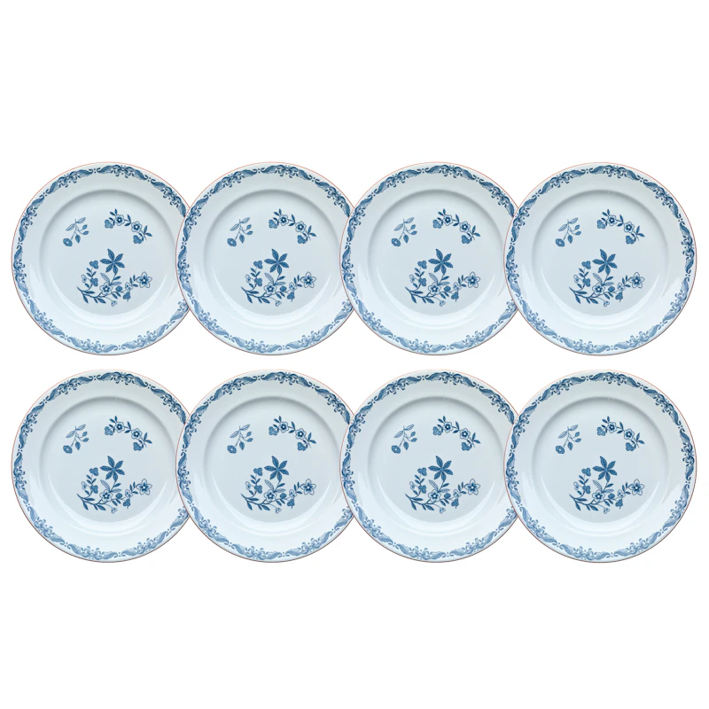 Ostindia Teller 21 cm, 8-er Set
