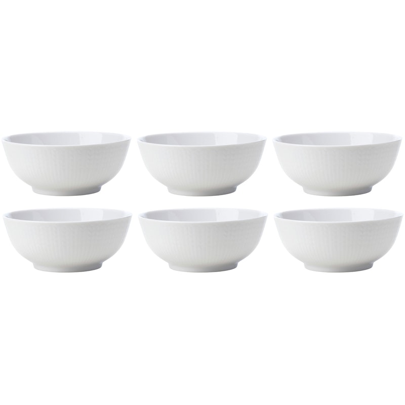 Swedish Grace Schüssel 30 cl 6-er Set, Snow (White)