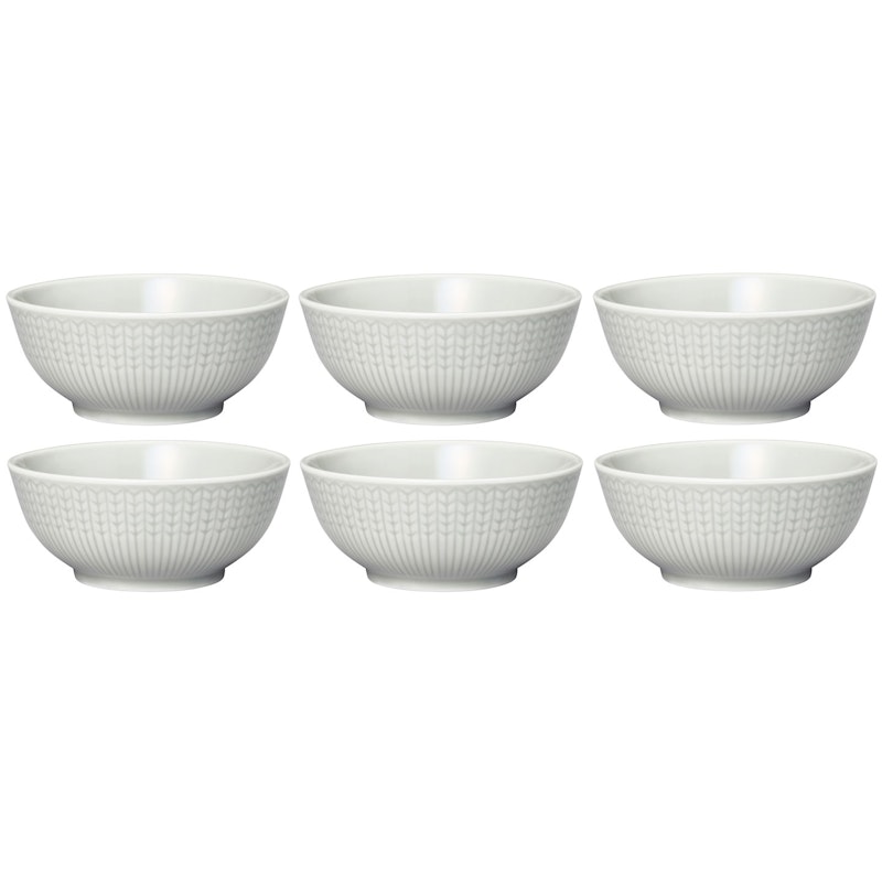 Swedish Grace Schüssel 30 cl 6-er Set, Fog (Light Grey)