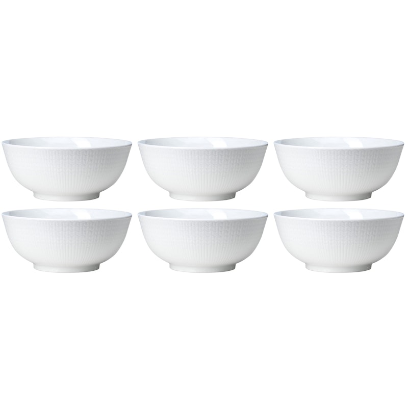 Swedish Grace Schüssel 60 cl 6-er Set, Snow (White)