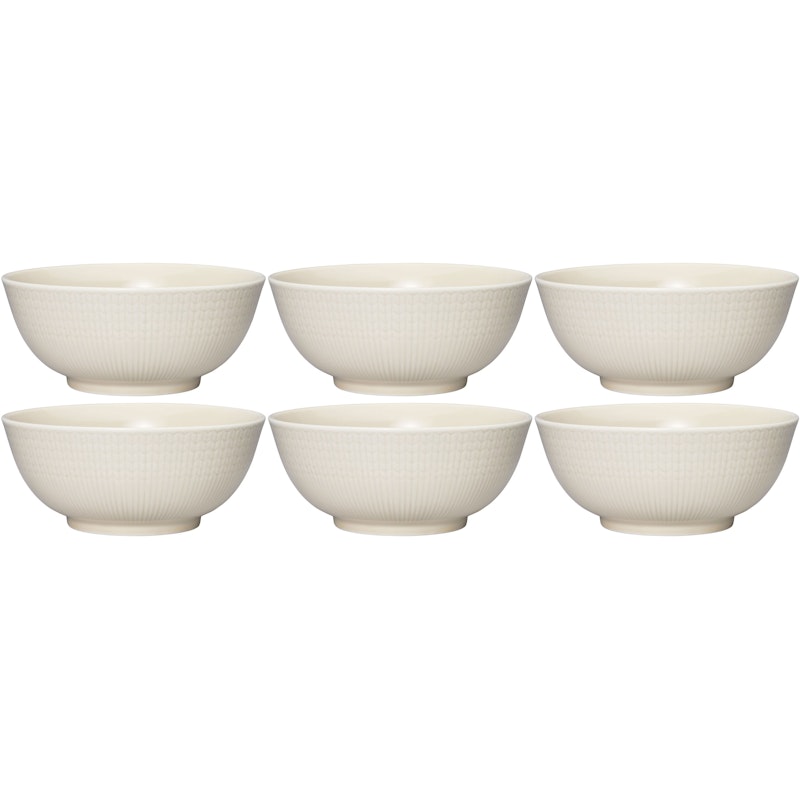 Swedish Grace Schüssel 60 cl 6-er Set, Oat (Beige)