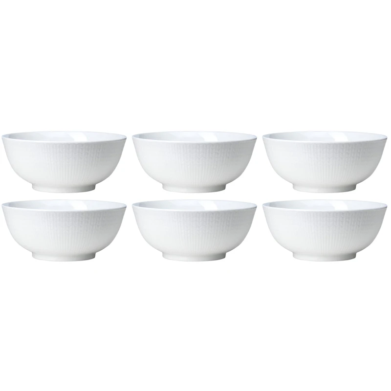 Swedish Grace Schüssel 60 cl 6-er Set, Snow (White)