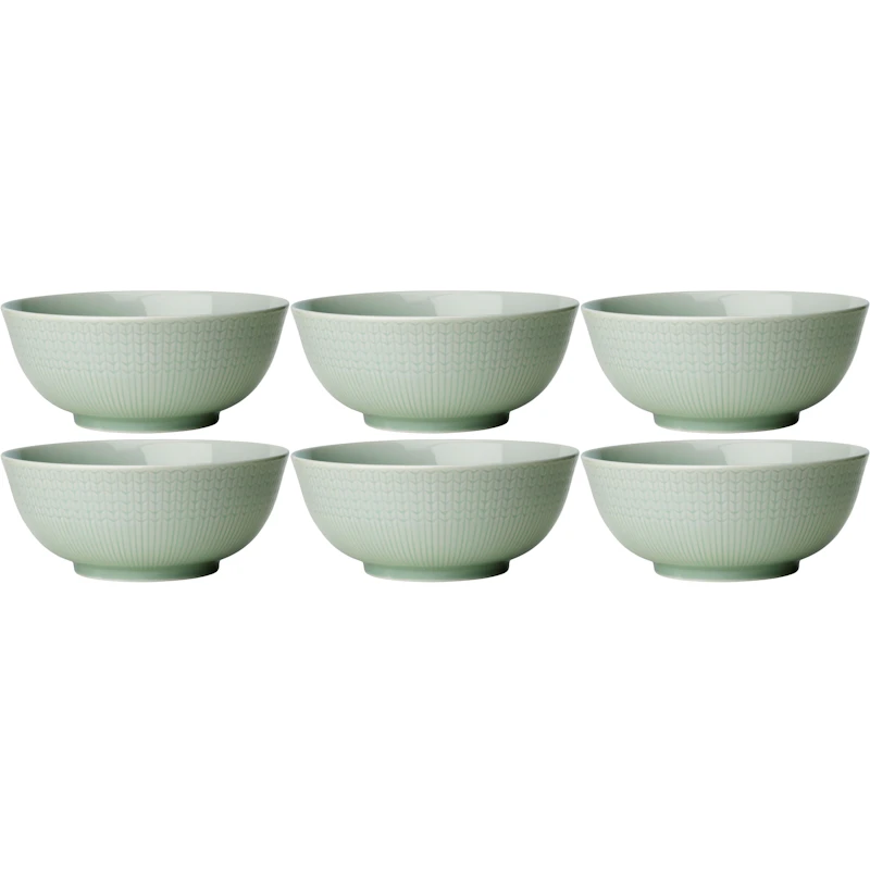 Swedish Grace Schüssel 60 cl 6-er Set, Meadow (Light Green)