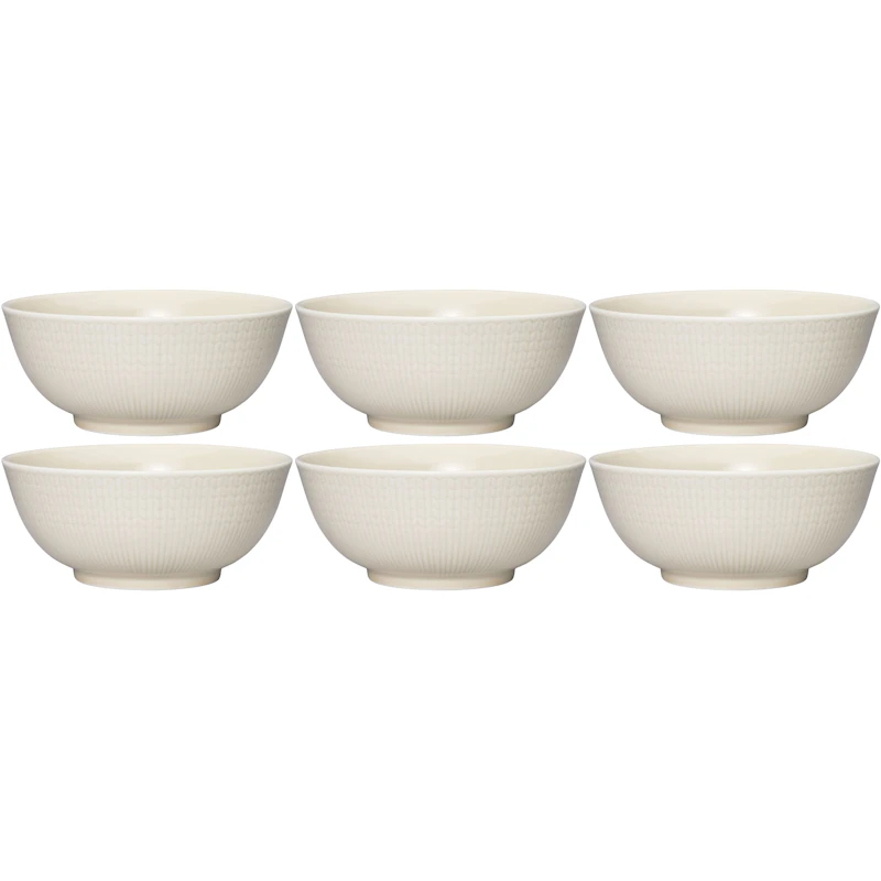 Swedish Grace Schüssel 60 cl 6-er Set, Oat (Beige)