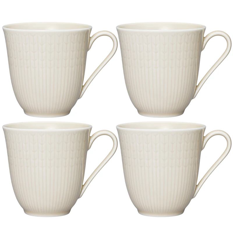 Swedish Grace Tasse 30 cl 4-er Set, Hafer