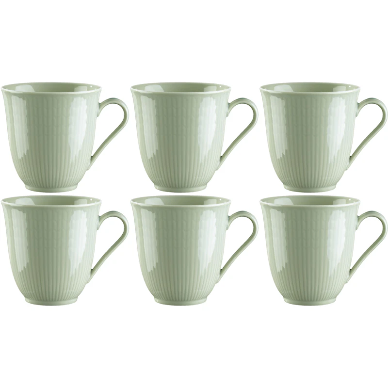 Swedish Grace Tasse 30 cl 6-er Set, Meadow (Light Green)
