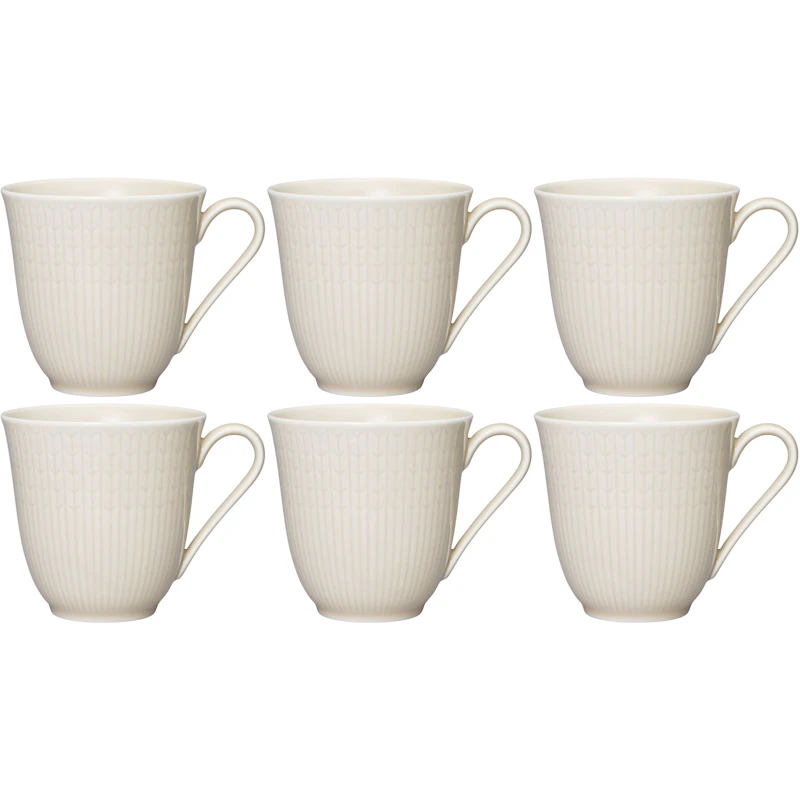 Swedish Grace Tasse 30 cl 6-er Set, Oat (Beige)