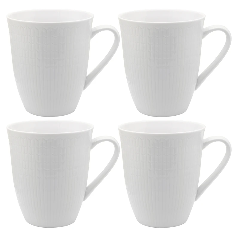 Swedish Grace Tasse 50 cl 4-er Set, Schneefarben