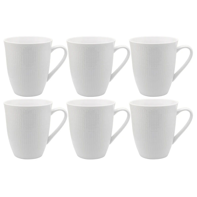 Swedish Grace Tasse 50 cl 6-er Set, Schneefarben