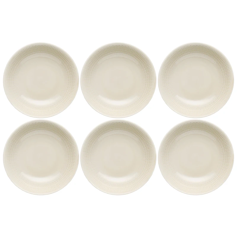Swedish Grace Tiefer Teller 19 cm 6-er Set, Hafer