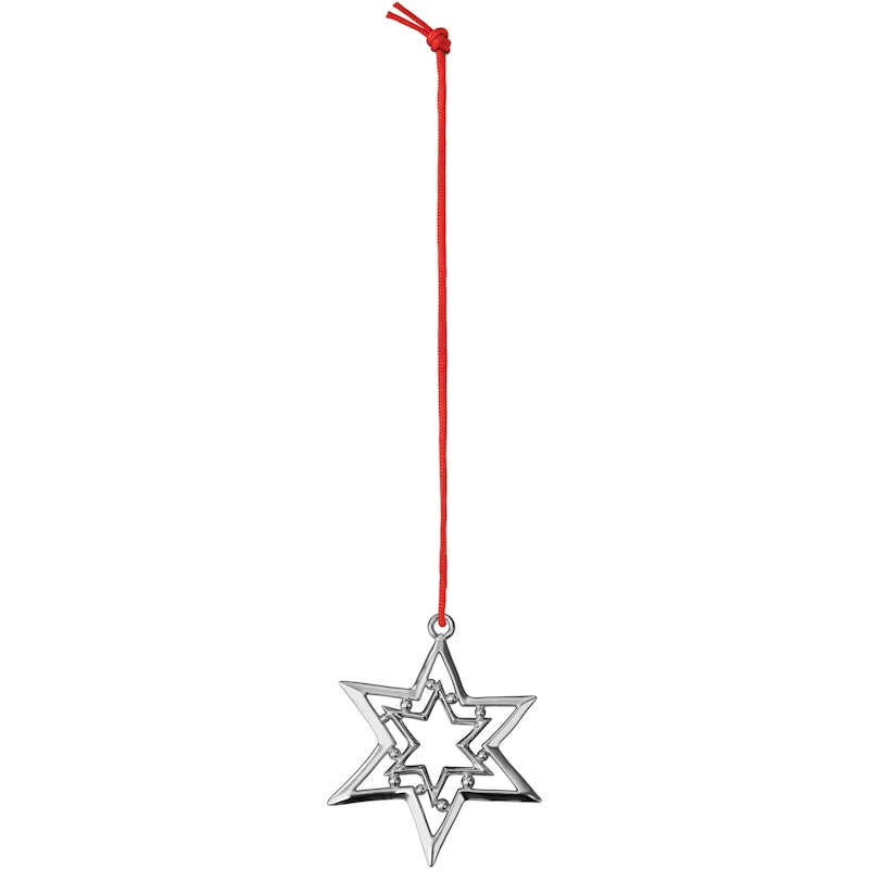 Weihnachtsschmuck 8 cm, Silber