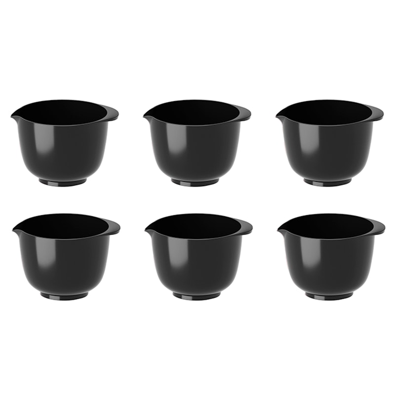Margrethe Mini-Schale 25 ml 6-er Set, Schwarz