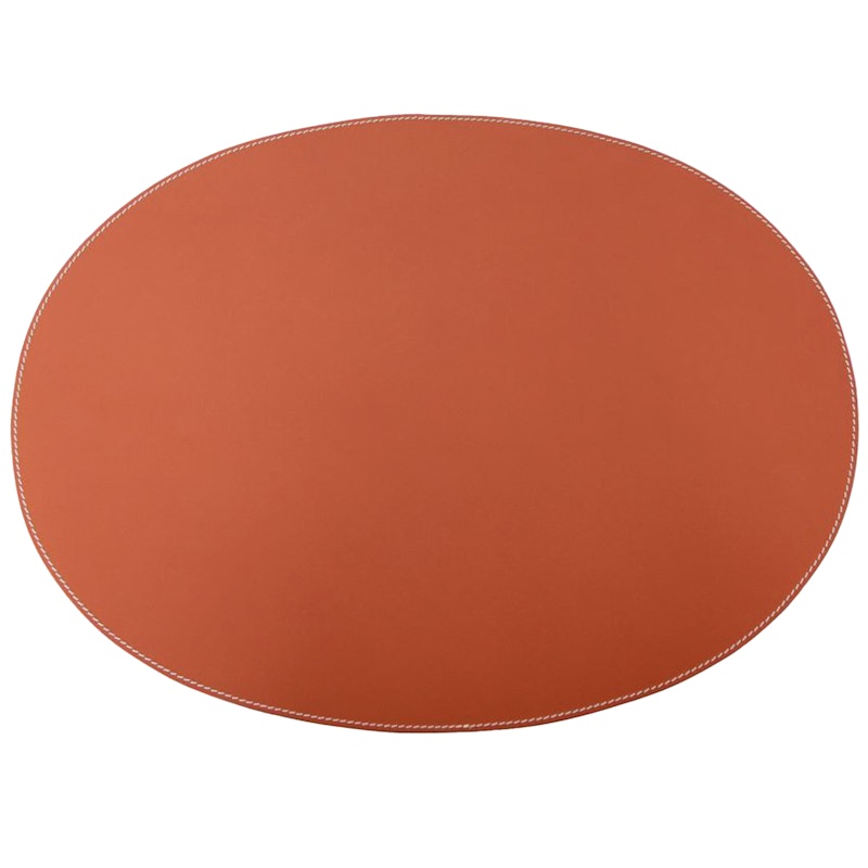 Tischset Oval, 35x48cm/ Cognac