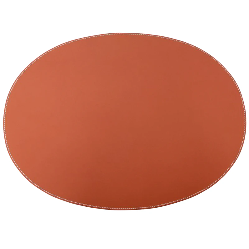 Tischset Oval, 35x48cm/ Cognac