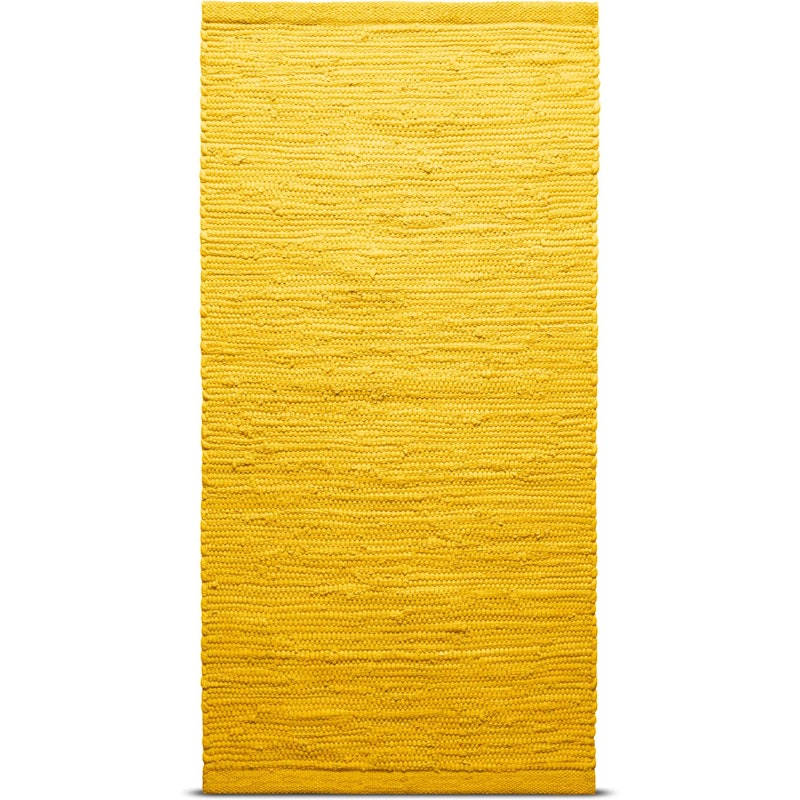 Cotton Teppich Raincoat Yellow, 65x135 cm