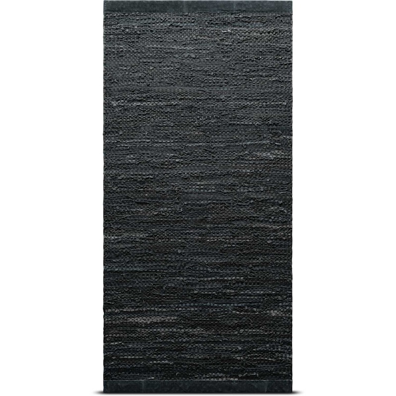 Lederteppich 75x300, dunkelgrau