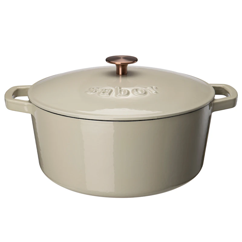 Classic Gusseisentopf 6,7 L, Warmes Grau