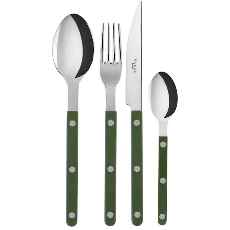 Bistrot Besteck-Set 24 Teile, Grün