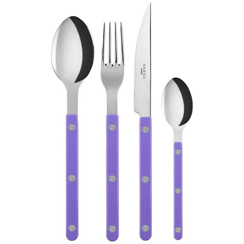 Bistrot Besteck-Set 24 Teile, Mauve