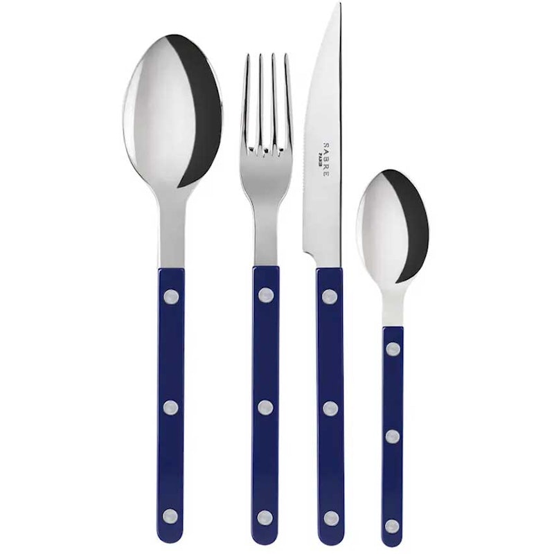 Bistrot Besteck-Set 24 Teile, Marineblau