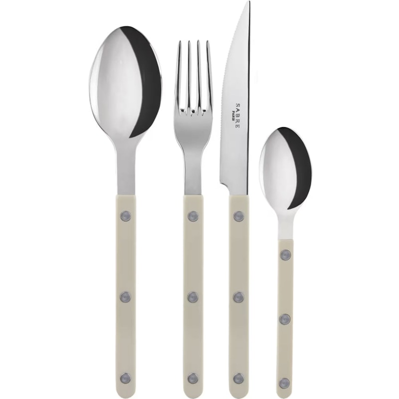 Bistrot Besteck-Set 24 Teile, Light Khaki