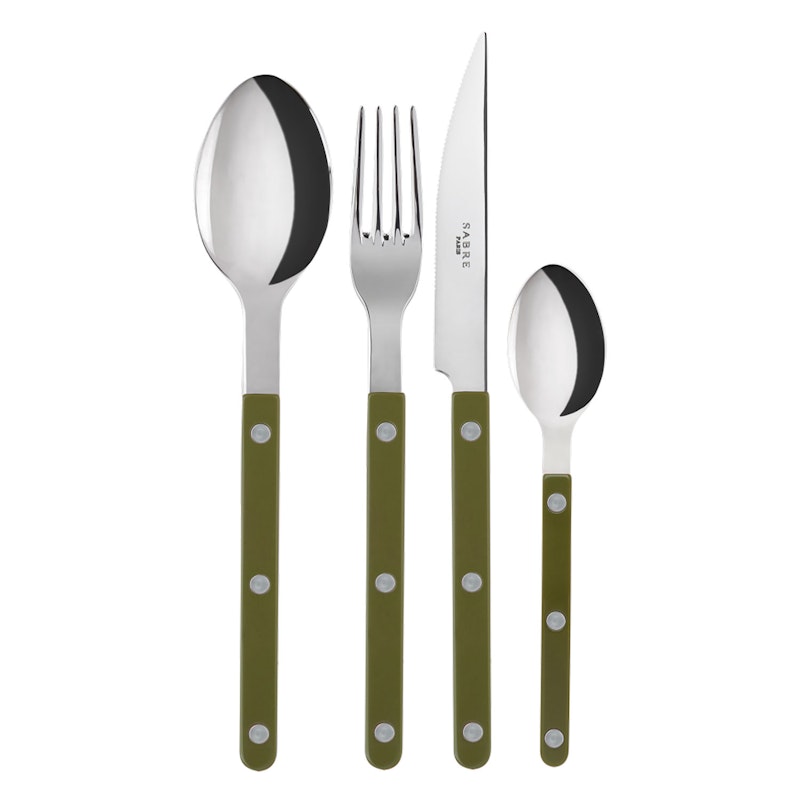 Bistrot Besteck-Set 24 Teile, Green Fern