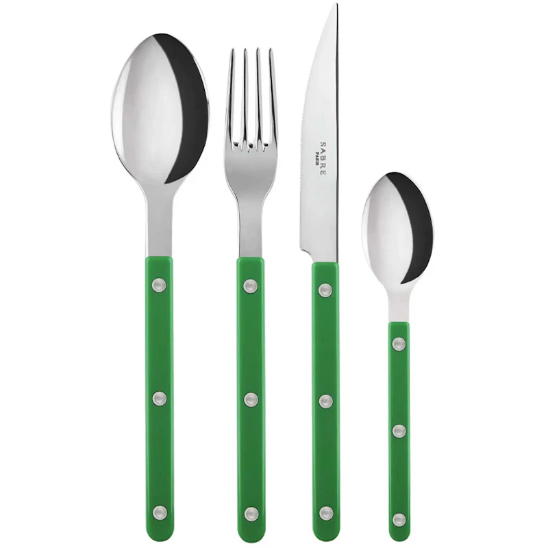 Bistrot Besteck-Set 4 Teile, Garden Green