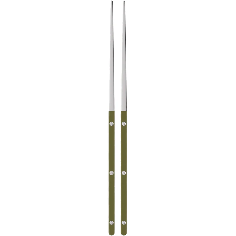 Bistrot Solid Essstäbchen 2-er Set, Fern Green