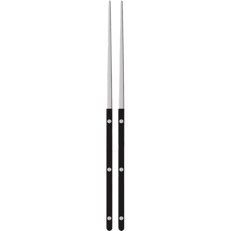 Bistrot Solid Essstäbchen 2-er Set, Schwarz