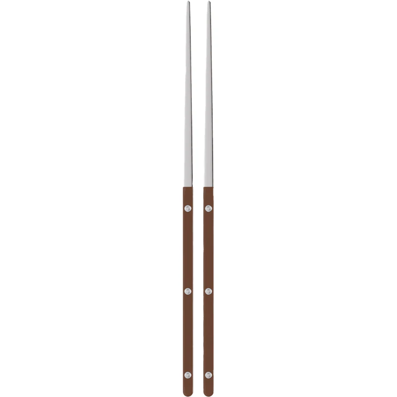 Bistrot Solid Essstäbchen 2-er Set, Chocolate