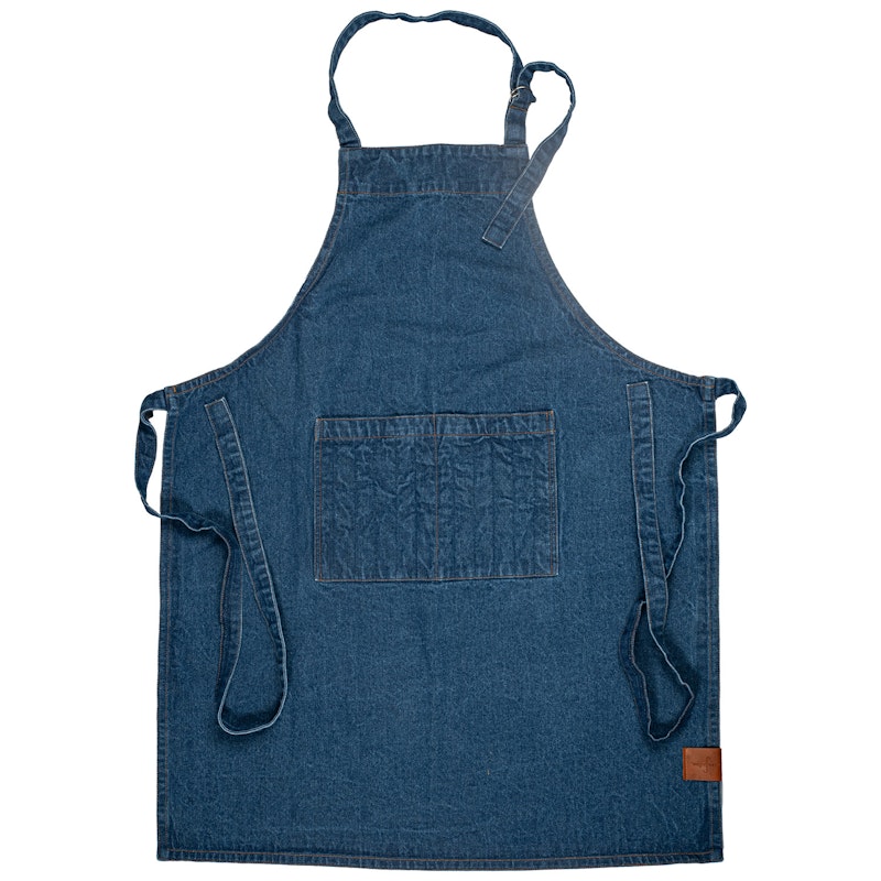 Aron Schürze Denim, Blau