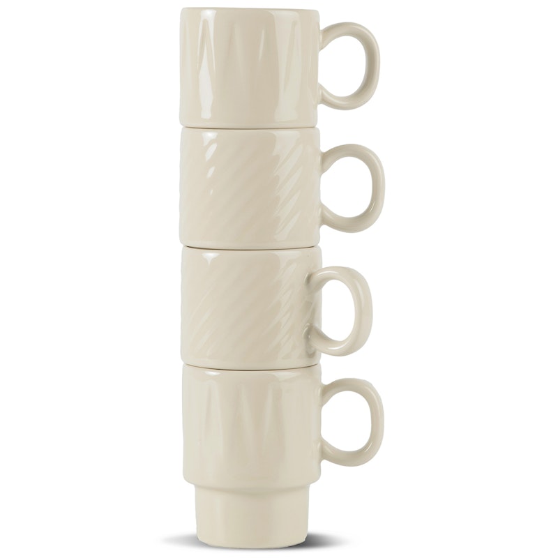 Coffee & More Espressotassen 4-er Set, Beige