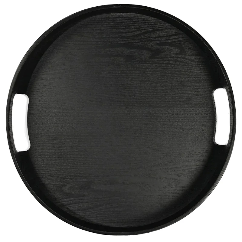 Hanna Servierplatte Ø35 cm, Schwarz