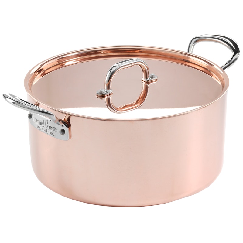 Topf Mit Deckel Kupfer, 3 L