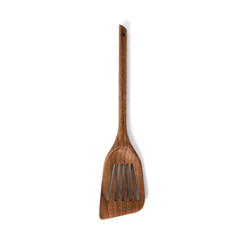 Lochspatel 33,5 cm, Walnussfarben