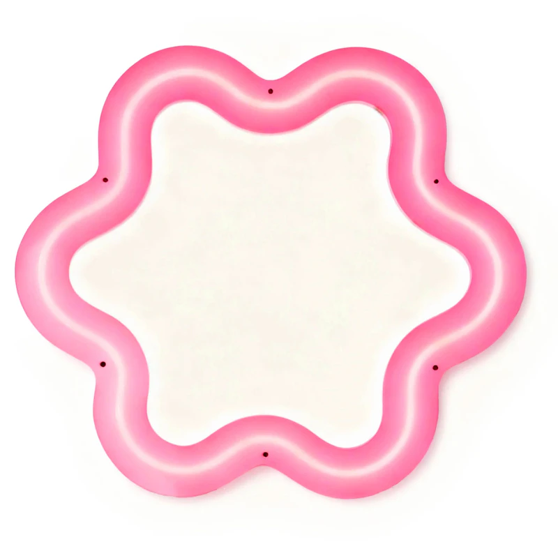 Supercurve Flower Spiegel, Rosa