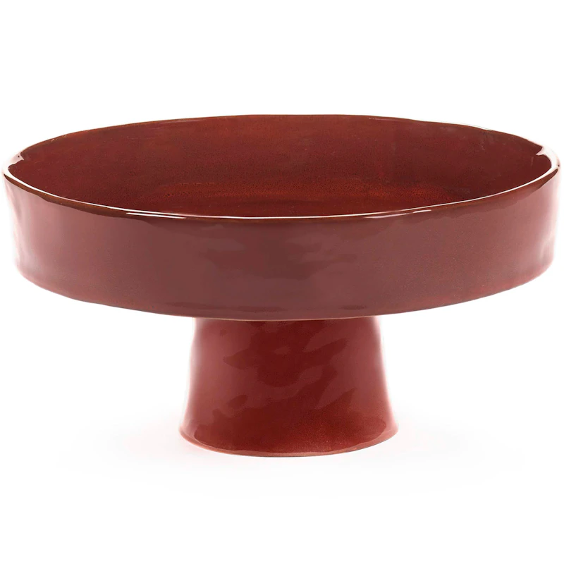 La Mère Bowl With Foot, Venetian Red