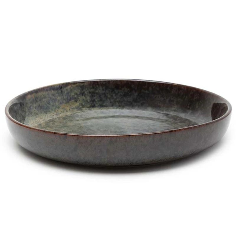 Surface Deep Plate Large, Indi Grey