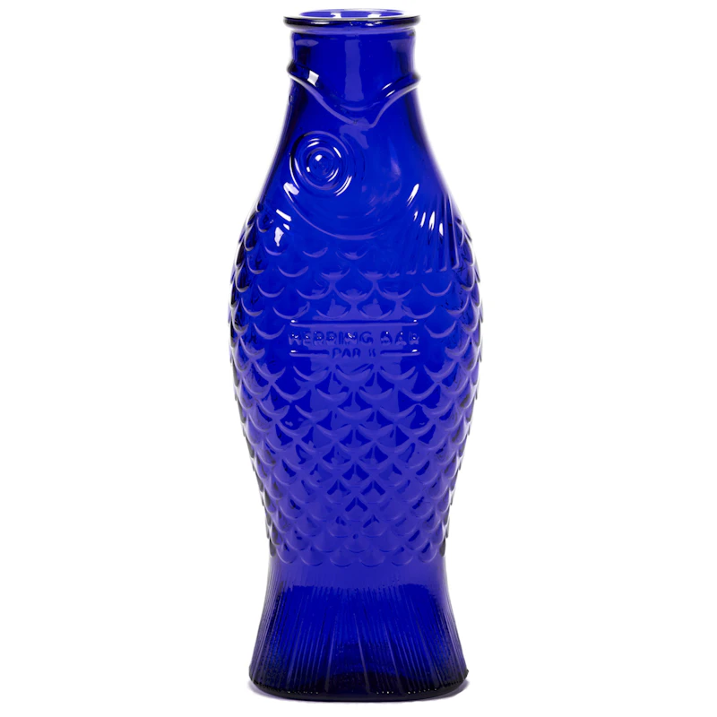 Fish & Fish Vase 1 L, Kobaltblau