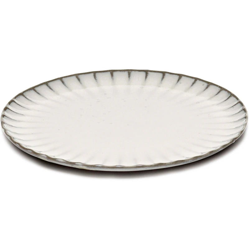 Inku Plate Medium 21 cm, White