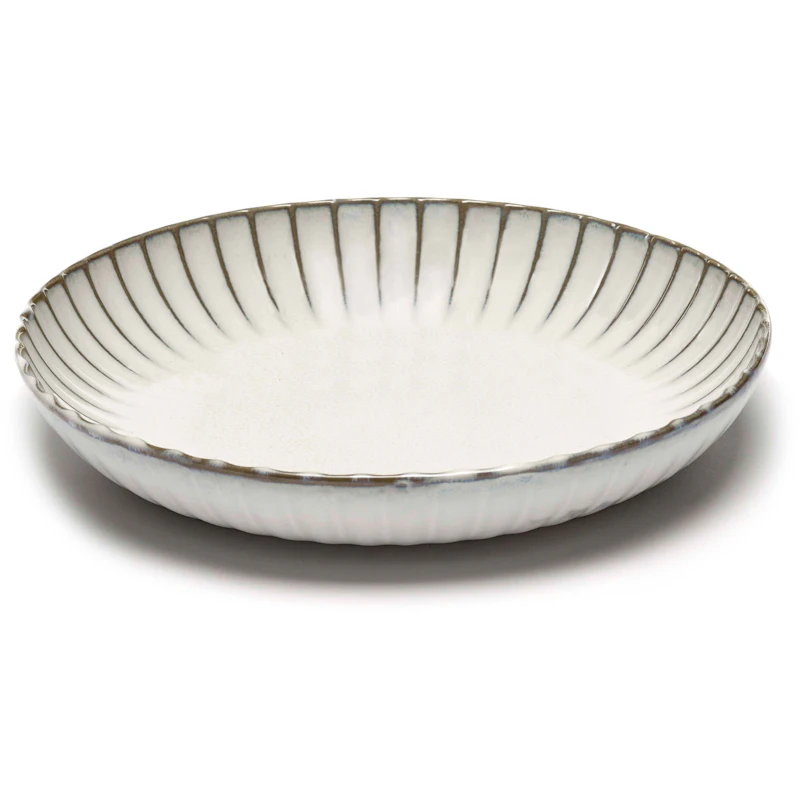 Inku Servierschale 27 cm, Weiß