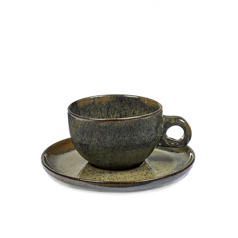 Surface Cappuccinotasse Mit Untertasse, Indi Grey